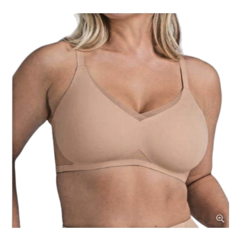 Honeylove LiftWear Wireless Crossover Bra Size Small SAND
